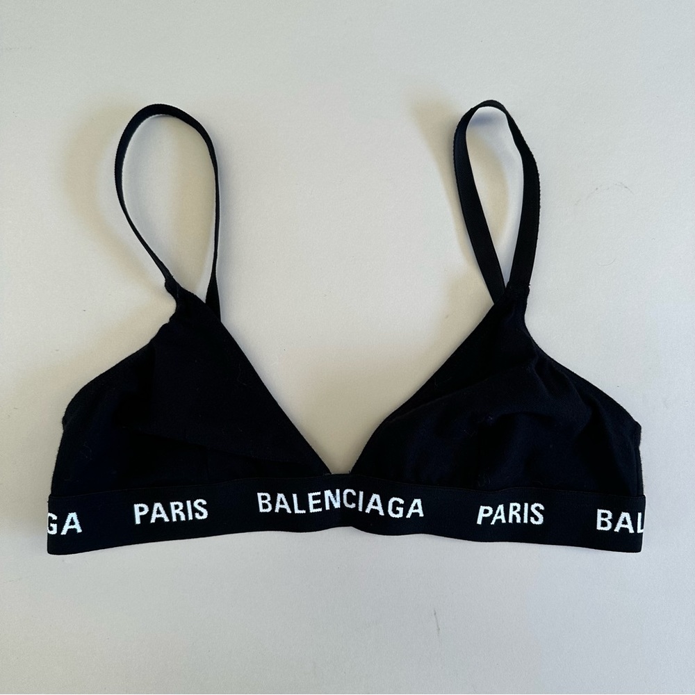 BALENCIAGA Stretch-cotton jersey soft-cup triangle bra